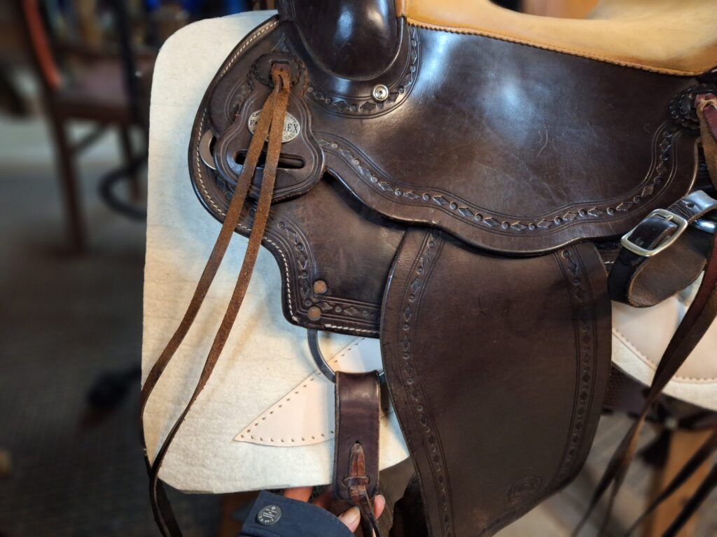 PR Westernpad Filzpad Kaltblut Spezial 3cm dick Wollweiß – Bild 14