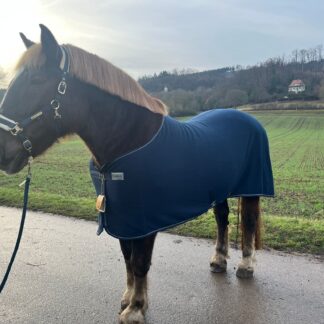 Abschwitzdecke Kaltblut 157cm Dunkelblau oder Schwarz